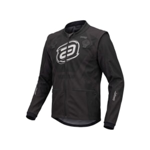 Jaqueta ASW Enduro Chevron Preto Cinza