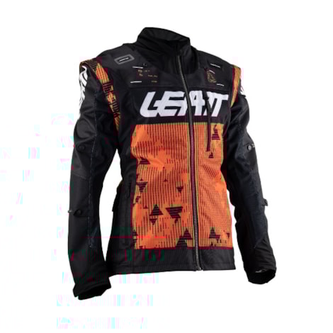 Jaqueta Leatt Moto 4.5 X-Flow - Laranja Preto