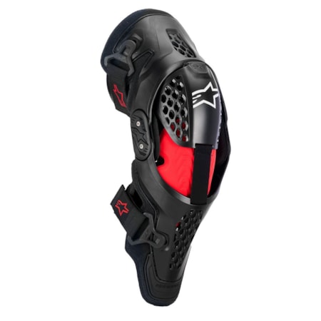 Joelheira Alpinestars SX1 Plasma Preto Vermelho Cinza