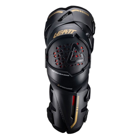 Segunda imagem do produto Joelheira Leatt Z-Frame Brace - Preto Dourado