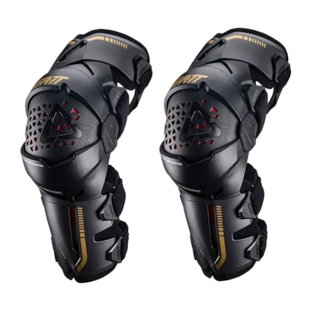 Joelheira Leatt Z-Frame Brace - Preto Dourado