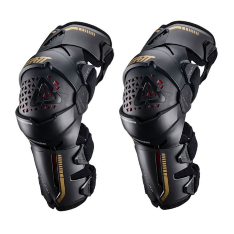 Joelheira Leatt Z-Frame Brace - Preto Dourado