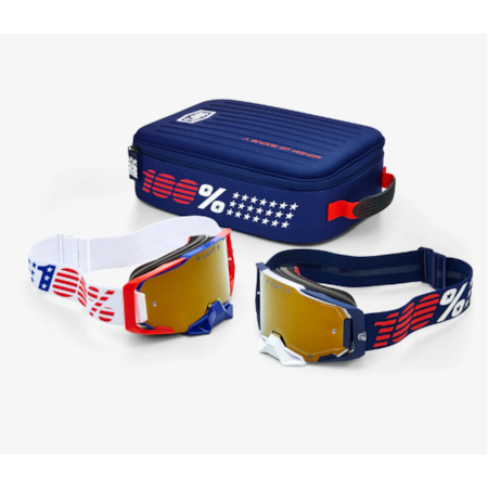 Kit Dual Armega 100% Patriot Pro Pack Branco Azul True Gold Mirror