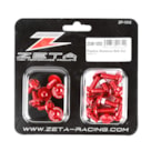 Kit Parafusos p/ Fixar o Plástico Zeta KXF250 21/23 KXF450 16/23 21Pçs - Vermelho