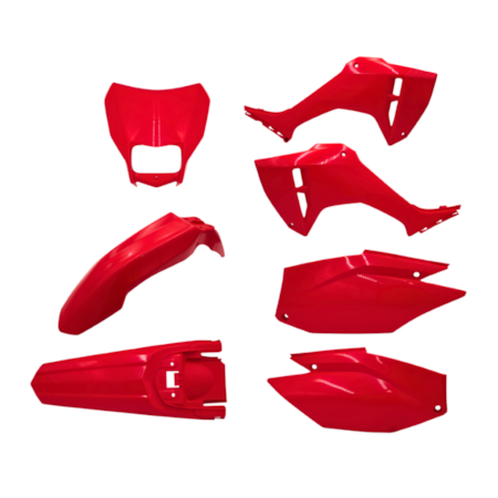 Segunda imagem do produto Kit Plástico AMX C/ Carenagem de Farol CRF 300F - Vermelho