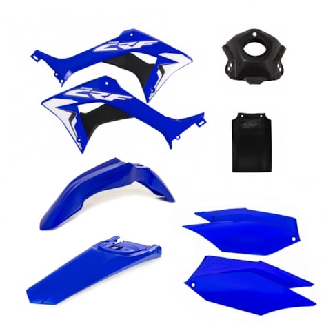 Kit Plástico AMX CRF 250F - Azul Azul Preto