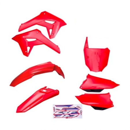 Kit Plástico AMX CRF 250F F21 C/ Number e S/ Led - Vermelho