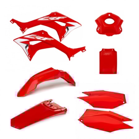 Kit Plástico AMX CRF 250F - Vermelho