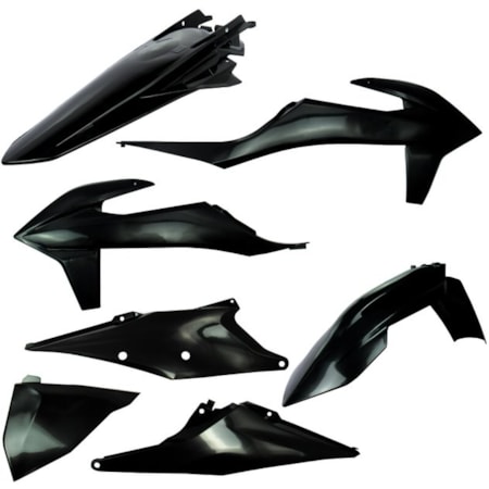 Kit Plástico AMX Replica KTM CROSS 19/22 - ENDURO 20/23 Adaptável MXF 19/22 - Preto