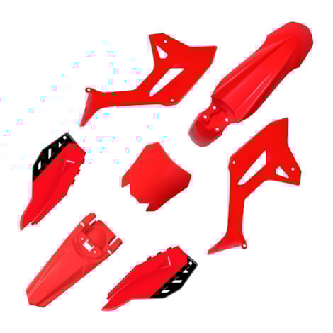 Kit Plástico Biker Action Honda CRF 250F - Vermelho