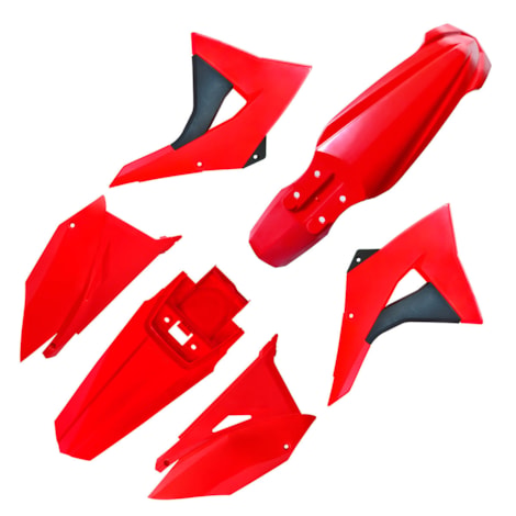 Kit Plástico Biker Elite CRF 230 - Vermelho