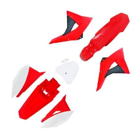 Kit Plástico Biker Next CRF 230 08/19 - Vermelho Branco