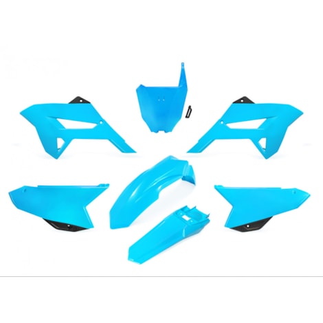 Kit Plástico Biker R1de CRF 230 08/18 - Azul Neon