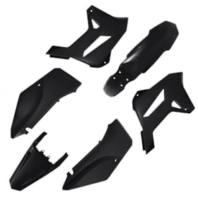 Kit Plástico Biker R1de XR 250 Tornado - Preto