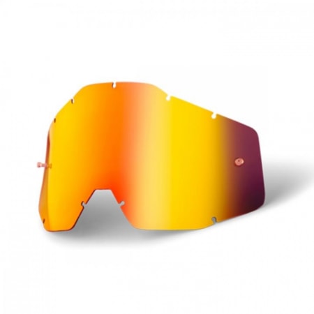 Lente 100% Anti Embaçante Espelhada - Vermelho