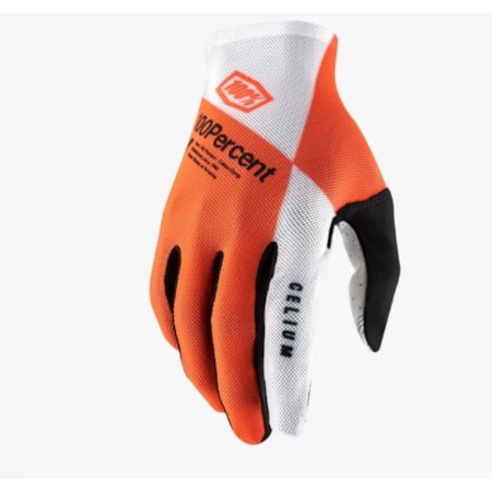 Luva 100% Celium - Laranja Branco