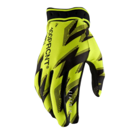 Luva 100% Ridefit 26 Amarelo Flúor Preto