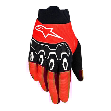 Luva Alpinestars Full Bore V2 Laranja Preto