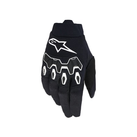 Luva Alpinestars Full Bore V2 Preto Branco
