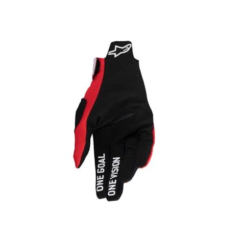 Segunda imagem do produto Luva Alpinestars Radar Pro 25 - Vermelho Bright