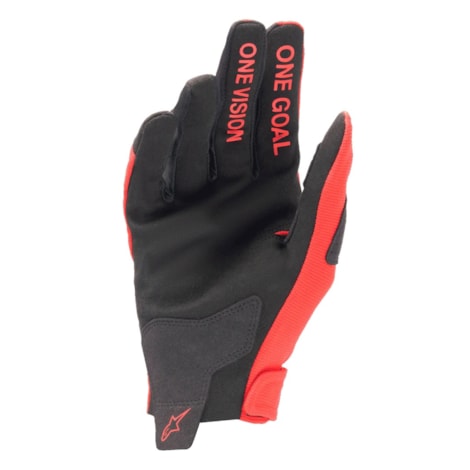 Segunda imagem do produto Luva Alpinestars Radar - Vermelho Marte Prata