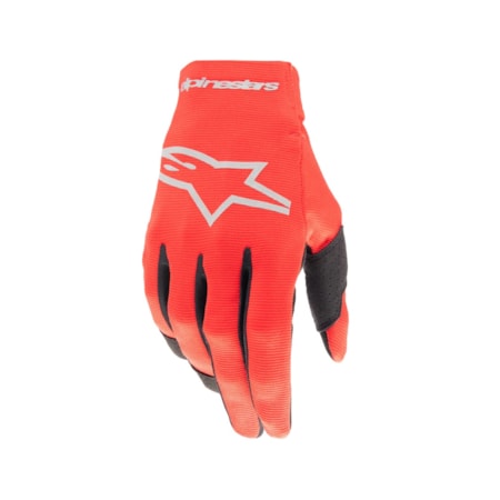 Luva Alpinestars Radar - Vermelho Marte Prata