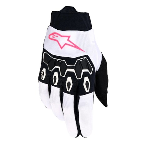 Luva Alpinestars Stella Full Bore V2 Branco Rosa Preto
