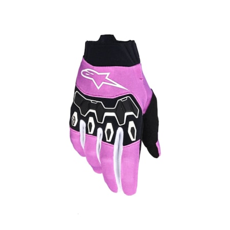 Luva Alpinestars Stella Full Bore V2 Roxo Branco Preto