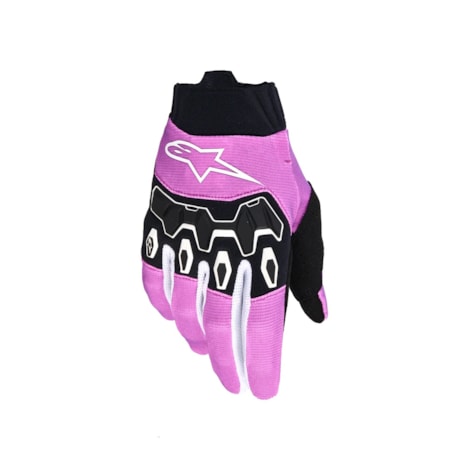 Luva Alpinestars Stella Full Bore V2 Roxo Branco Preto