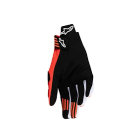 Luva Alpinestars Techstar 25 - Preto Laranja Hot