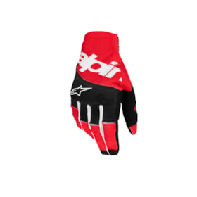 Luva Alpinestars Techstar 25 - Preto Vermelho