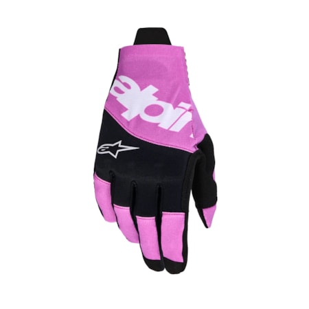 Luva Alpinestars Techstar - Preto Cinza Roxo