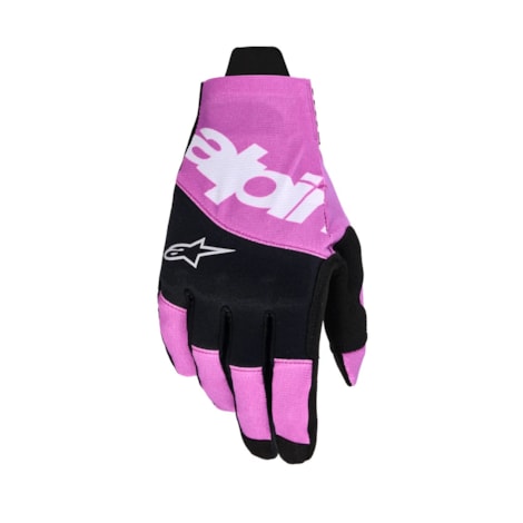 Luva Alpinestars Techstar - Preto Cinza Roxo