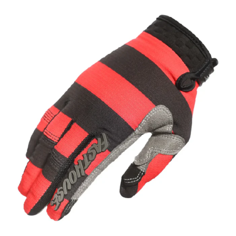 Luva Fasthouse MX Speed Style Akin Preto Vermelho