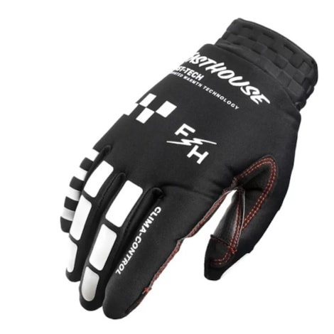 Luva Fasthouse MX Toaster Preto Branco