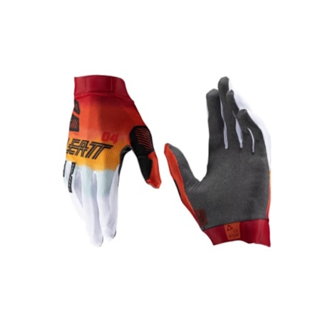 Luva Leatt Gripr 1.5 - Laranja Branco