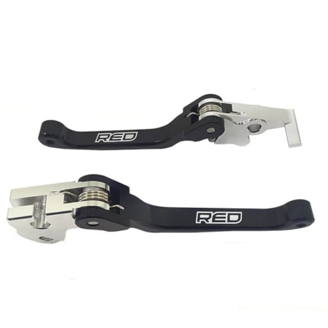 Manete Red Dragon Retrátil Xtreme CRF 230 07 CRF 250F 19 - Preto