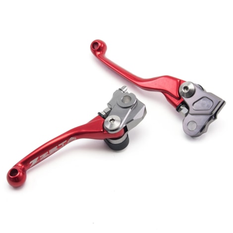 Manete Zeta 3 Finger CRF250R (07/23) CRF250RX (19/23) CRF450R (07/20) CRF450RX (17/20) Vermelho