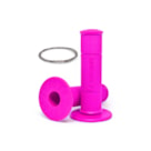 Manopla Biker Diamond Grip - Rosa Neon