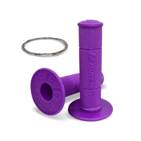 Manopla Biker Diamond Grip - Roxo Galáxia