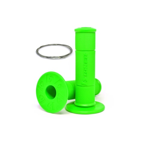 Manopla Biker Diamond Grip - Verde Neon