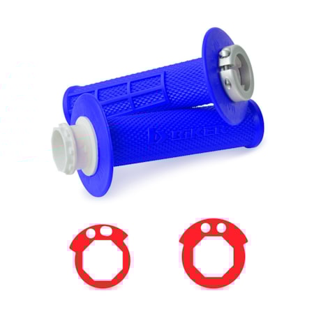 Manopla Biker Lock-On KTM/ HUSQ 4T - Azul