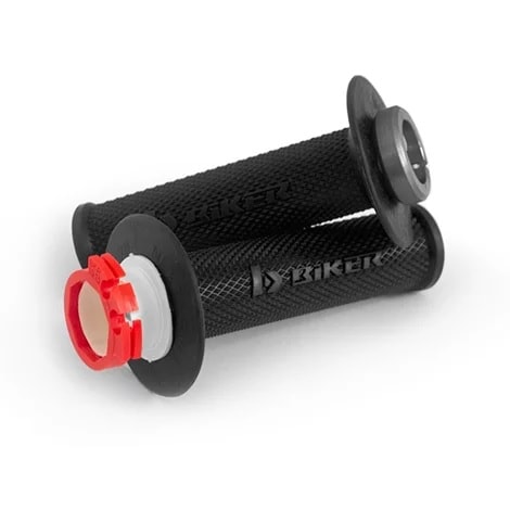 Manopla Biker Lock-On KTM HUSQ 4T - Preto