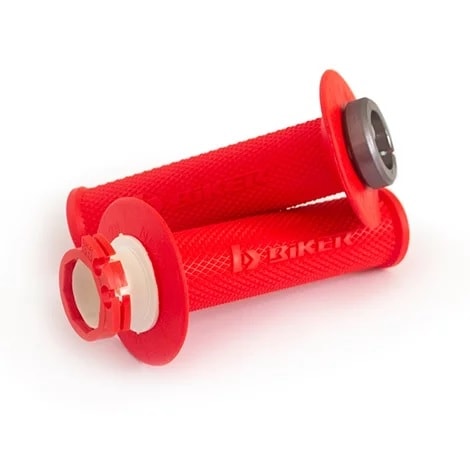 Manopla Biker Lock-On Nacional - Vermelho