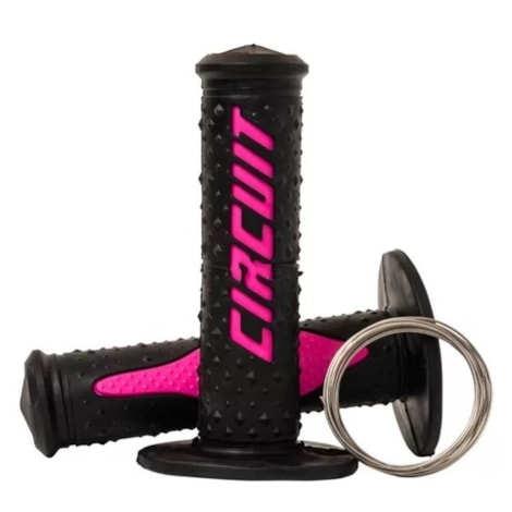 Manopla Circuit Electra Racing - (Preto/Rosa)