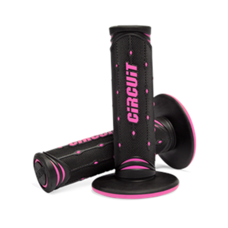 Manopla Circuit Jupiter Racing - Preto e Rosa