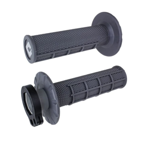Manopla Odi Lock-On V2 MX Half Waffle Grafite