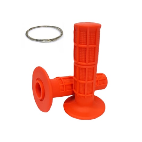 Manopla Red Dragon Racing C Fio Aço - Laranja