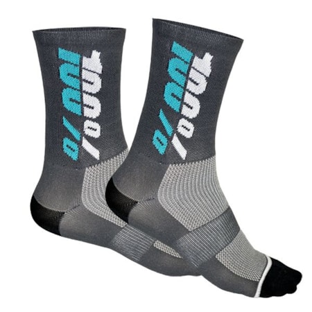 Meia 100% Bike Rythym - Cinza