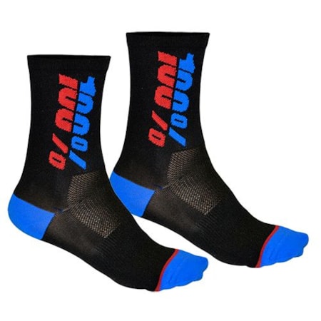 Meia 100% Bike Rythym - Preto